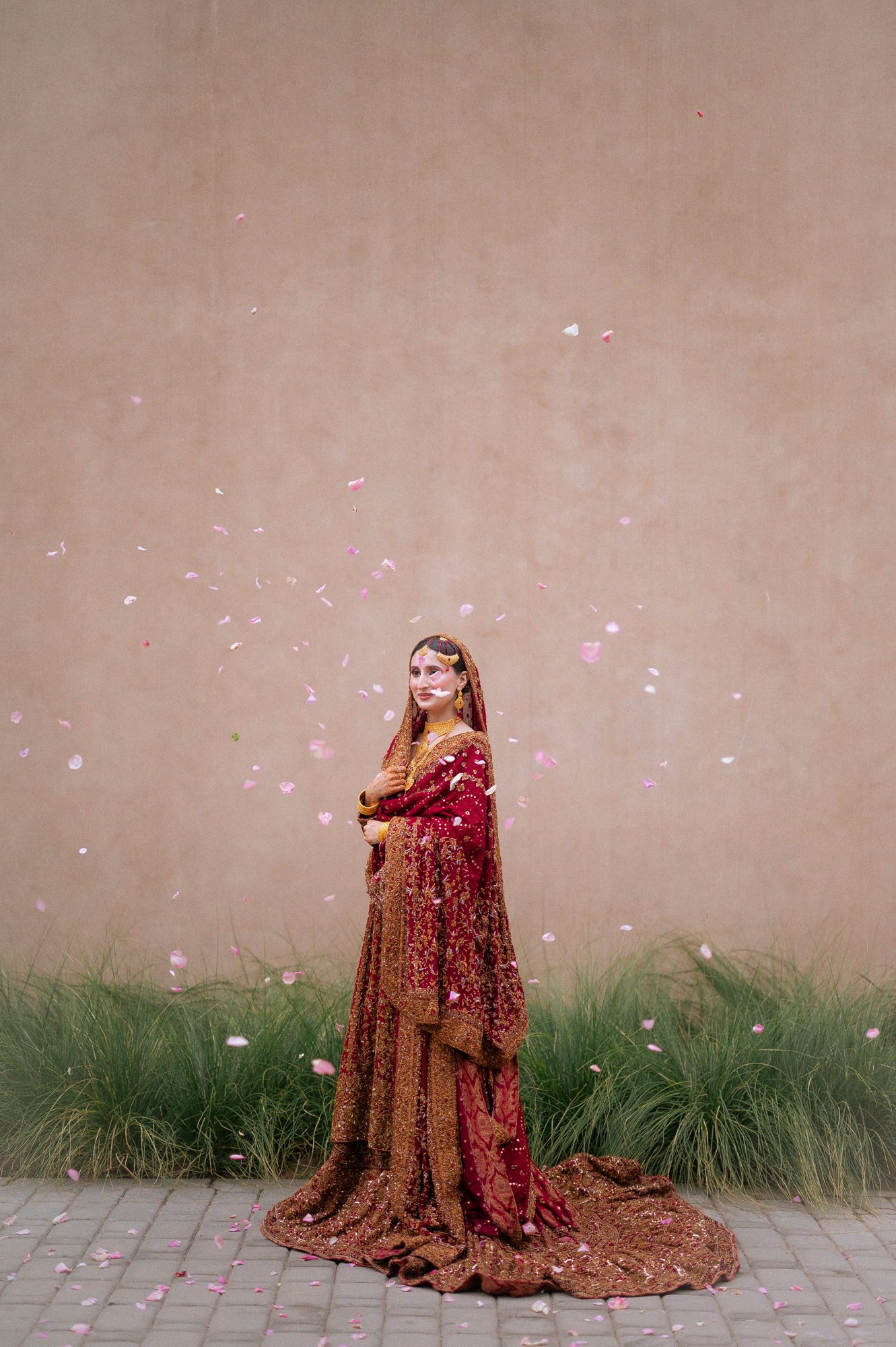Destination wedding portrait